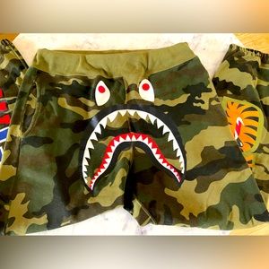 Bathing Ape Shark Camo Sweats